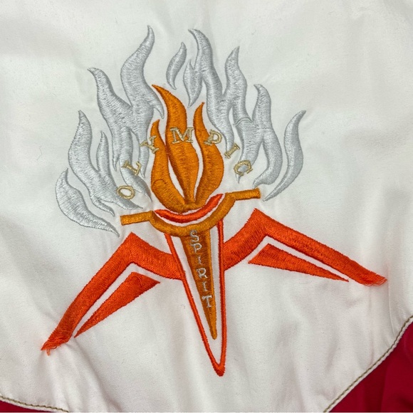 Vintage 90’s Bogner ‘Olympic Spirit’ Embroidered One-Piece Ski Suit Red Sz 8 - Picture 13 of 16